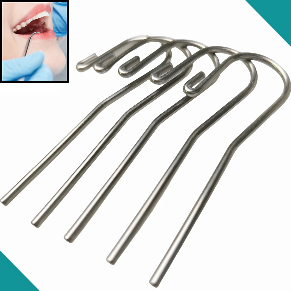 5Pcs/Pack Stainless Steel Dent - Root Hook Tool avaliação e preço