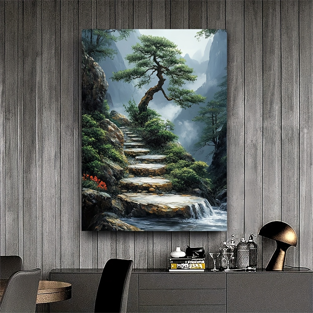 Zen Garden Canvas Artwork Feat - Bonsai Vertical Garden avaliação e preço