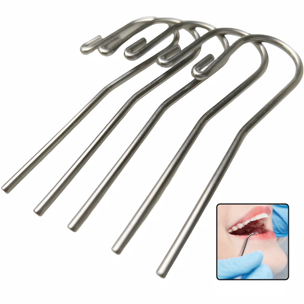 5Pcs/Pack Stainless Steel Dent - Root Hook Tool avaliação e preço