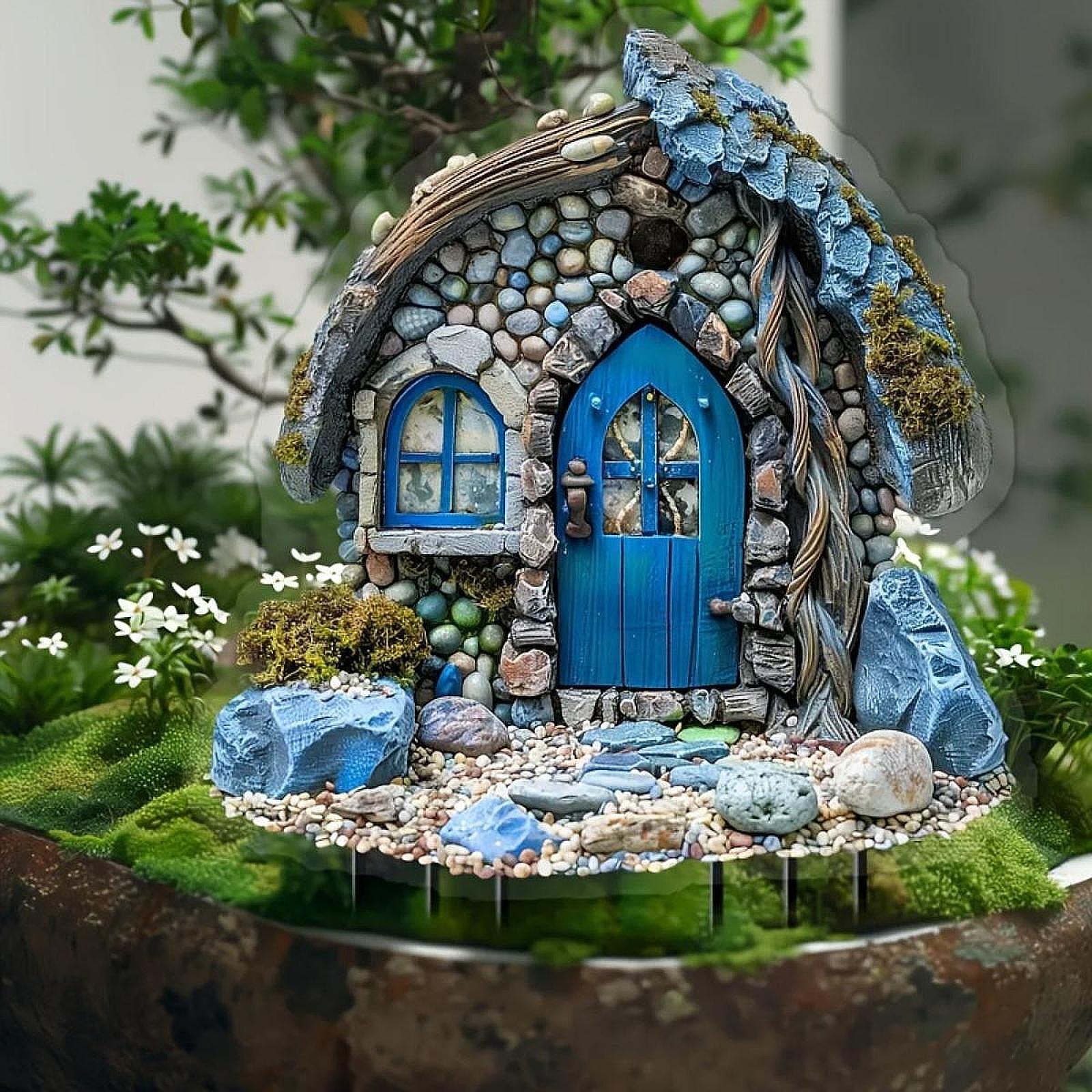 House Decorative Garden Stake  - Bonsai Garden Backyard avaliação e preço