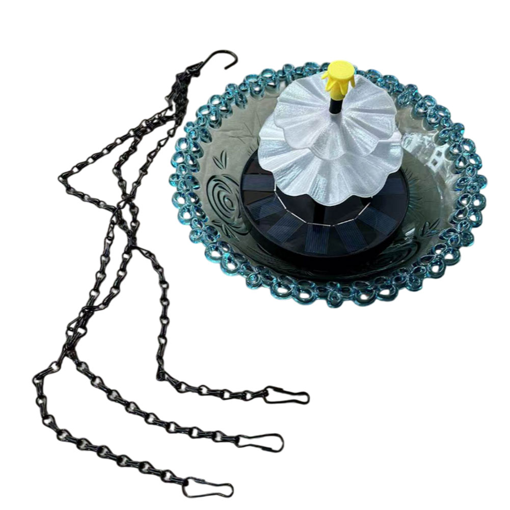 Solar Bird Bath Fountain with  - Bonsai Garden Backyard avaliação e preço