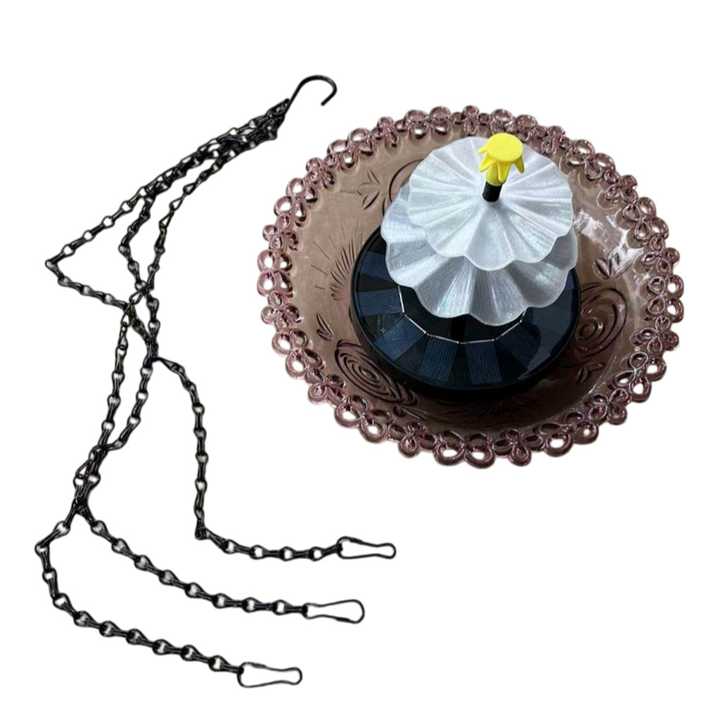 Solar Bird Bath Fountain with  - Bonsai Garden Backyard avaliação e preço
