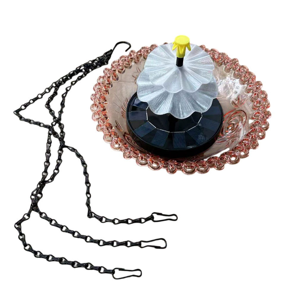Solar Bird Bath Fountain with  - Bonsai Garden Backyard avaliação e preço