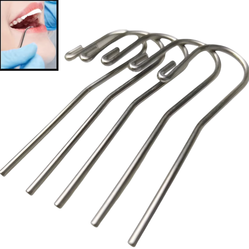 5PCS Stainless Steel Dental Li - Root Hook Tool avaliação e preço