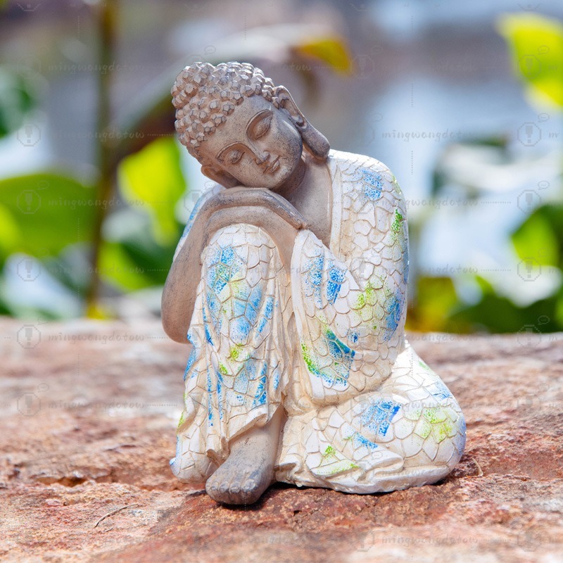 Mini Buddha Statue Ornament, N - Us Bonsai Garden avaliação e preço