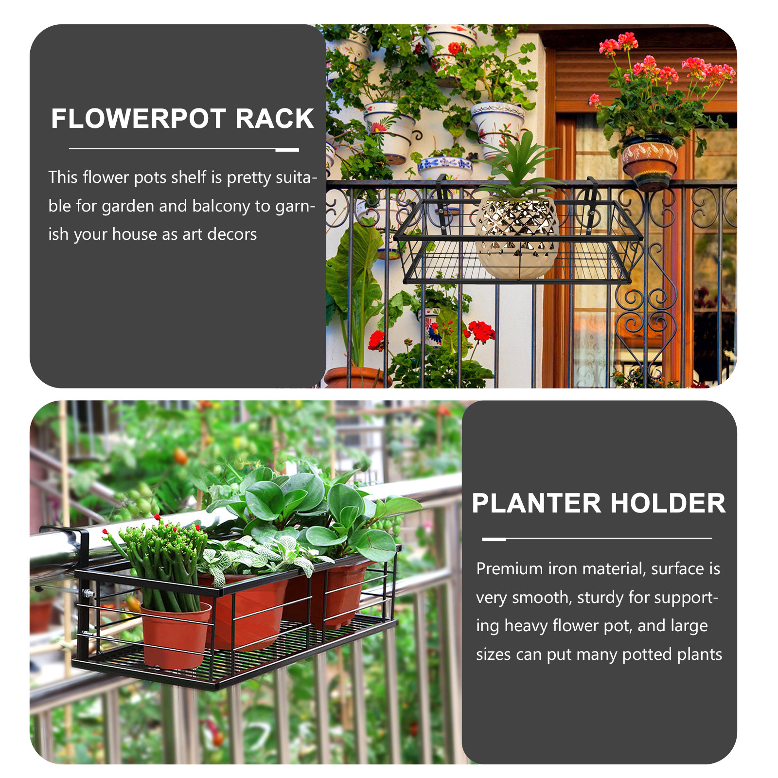1Pcs Premium Iron Hanging Flow - Us Bonsai Garden avaliação e preço