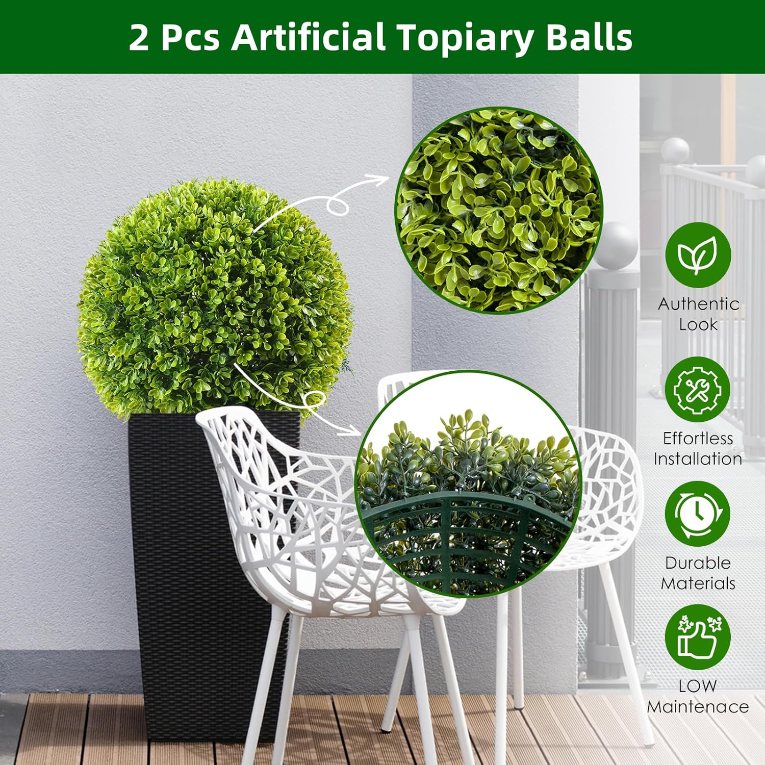 2pcs/4pcs Artificial Plant Top - Bonsai Garden Backyard avaliação e preço