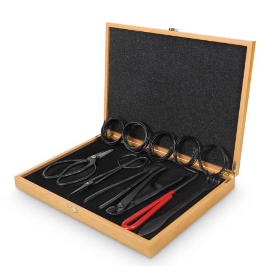 Bonsai Tools Set with Wood Box - Bonsai Tool Set avaliação e preço