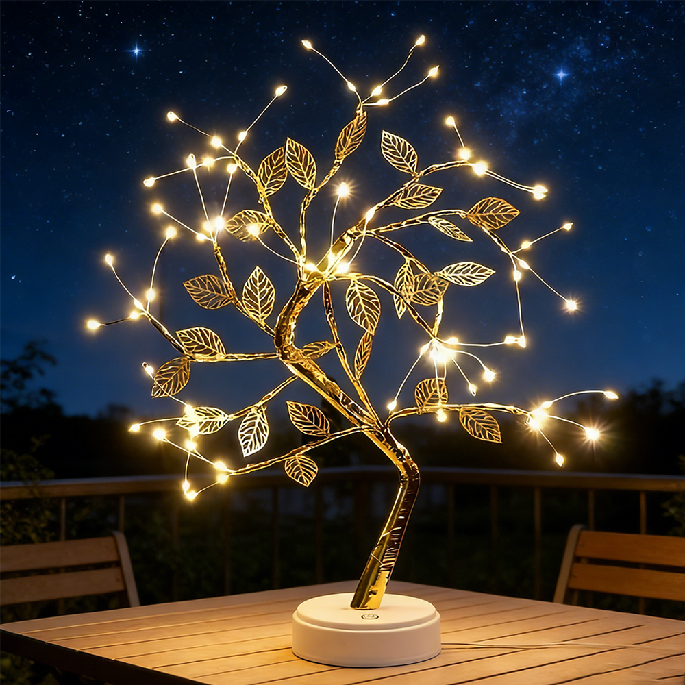LED Tree Night Light Battery P - Up Bonsai Garden avaliação e preço