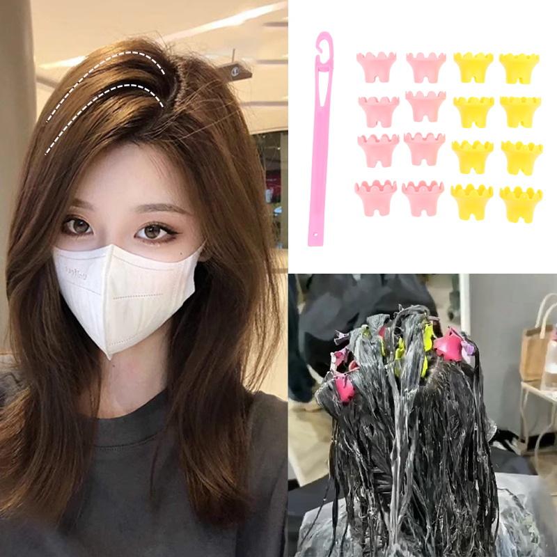 15/18Pcs Hair Root Perm Rods B - Root Hook Tool avaliação e preço
