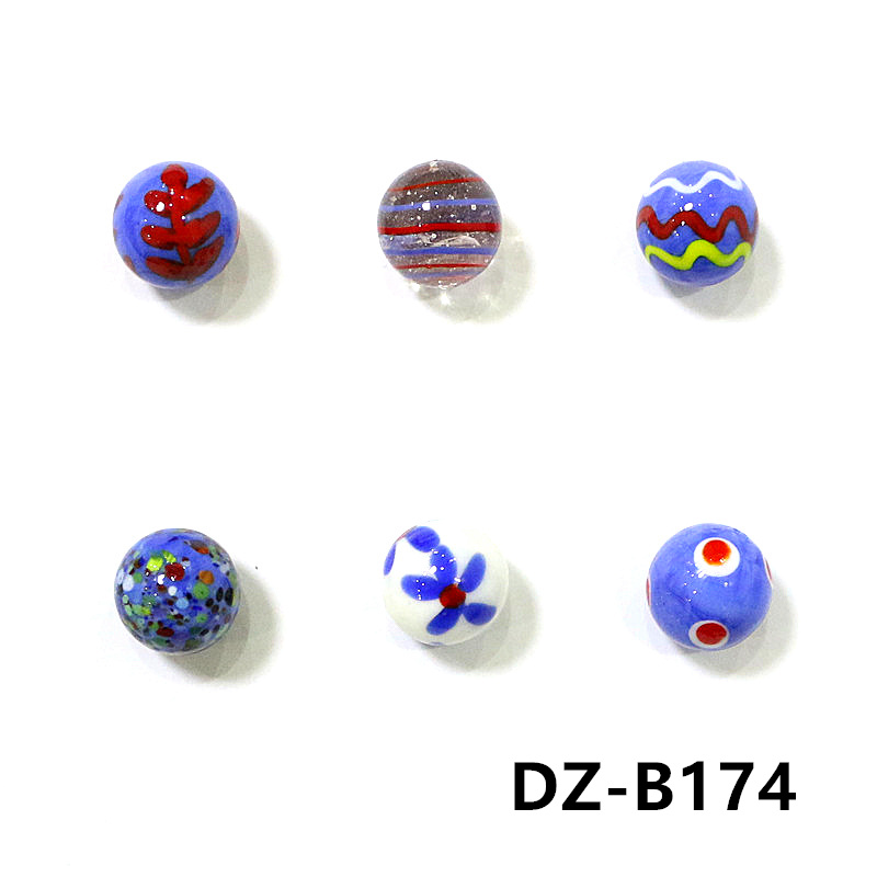 6pcs 16mm Blue Rare Glass Marb - Bonsai Garden Game avaliação e preço