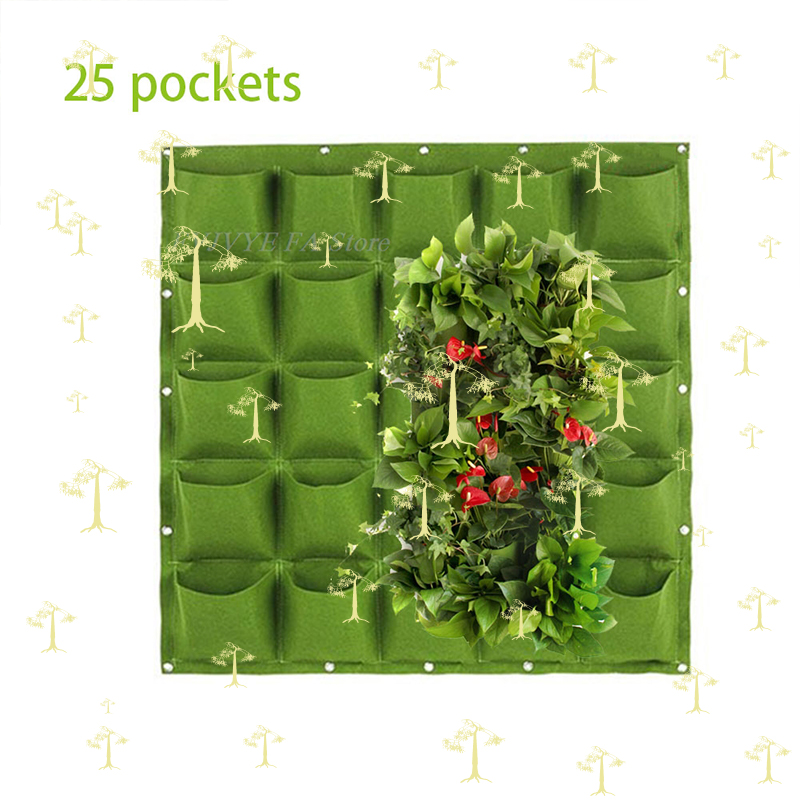 25 Pockets Wall Hanging Planti - Bonsai Vertical Garden avaliação e preço