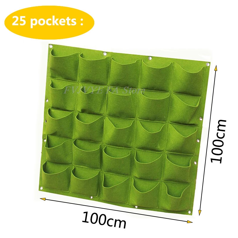 25 Pockets Wall Hanging Planti - Bonsai Vertical Garden avaliação e preço