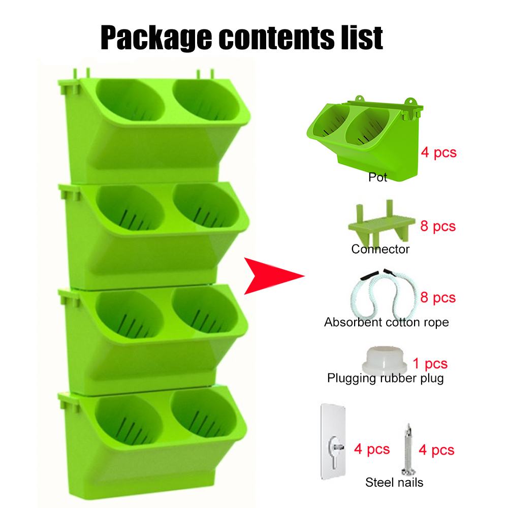4 pcs Self Watering Flower Pot - Bonsai Vertical Garden avaliação e preço