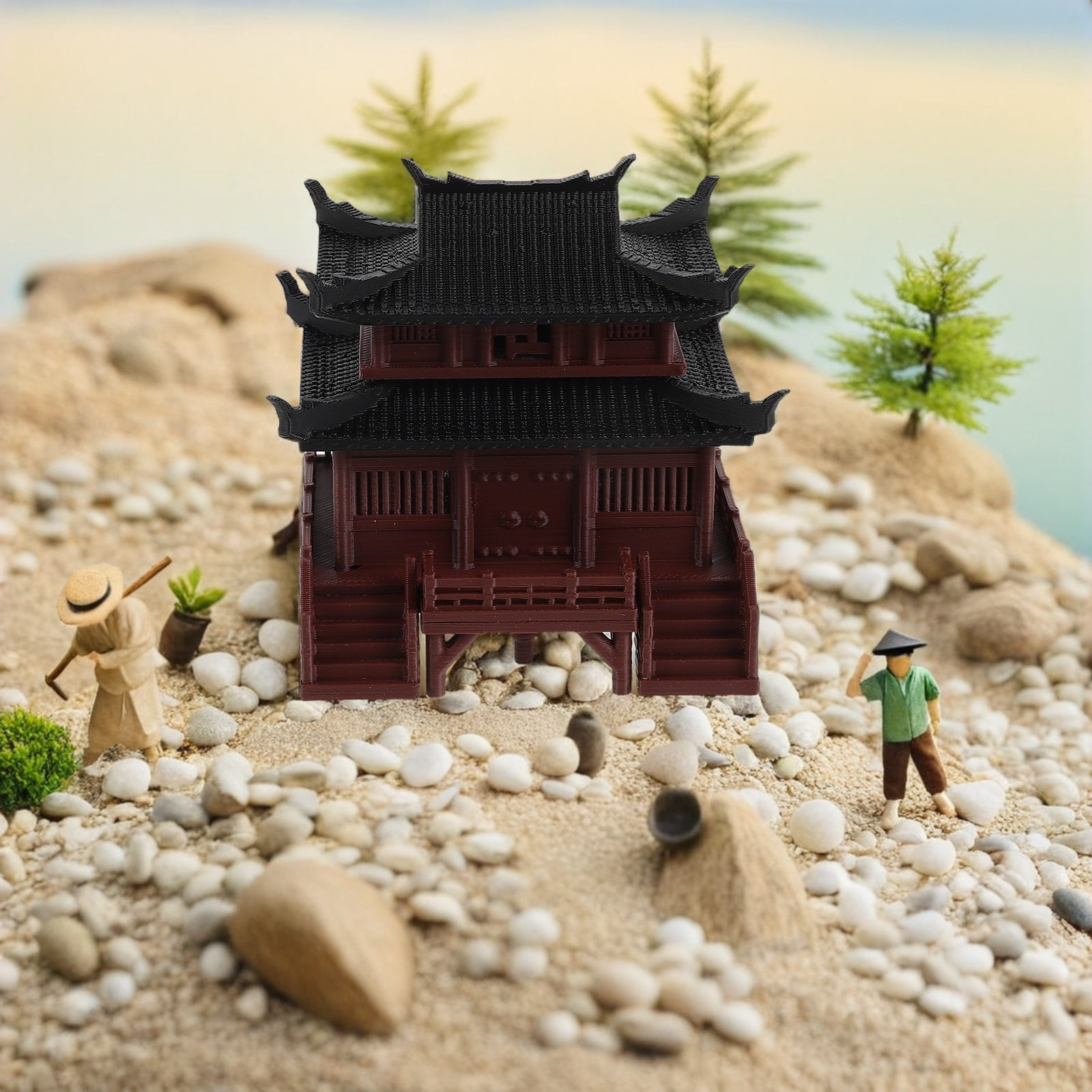 Chinese Style Mini Pavilion Or - Up Bonsai Garden avaliação e preço
