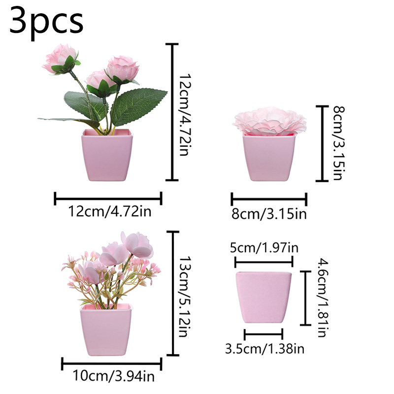 (A set of 3PCS) Simulated Mini - Bonsai Garden Kit avaliação e preço