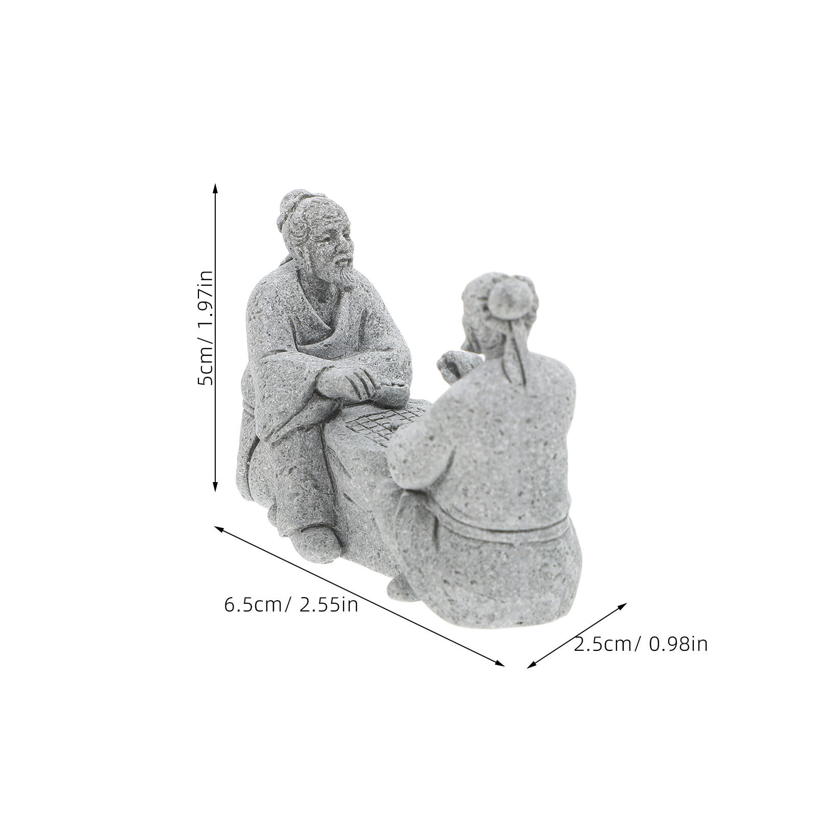 2Pcs Miniature Stone Table Che - Bonsai Zen Garden Set avaliação e preço