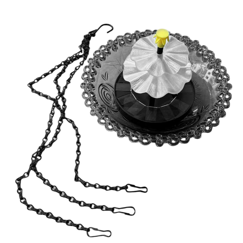 Solar Powered Hanging Birdbath - Bonsai Garden Backyard avaliação e preço
