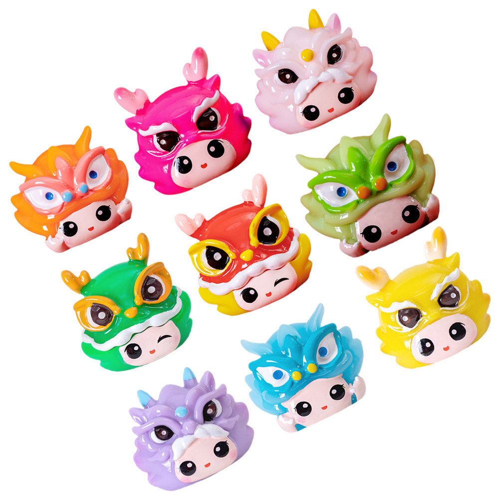 9Pcs Adorable Dragon Statue Re - Bonsai Garden Backyard avaliação e preço