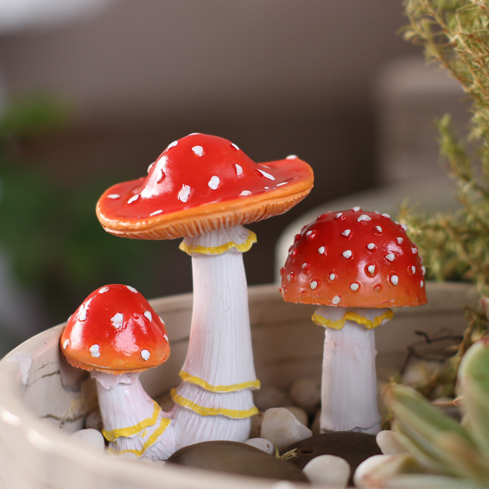 2PCS Mushroom Garden Stakes Re - Bonsai Garden Backyard avaliação e preço