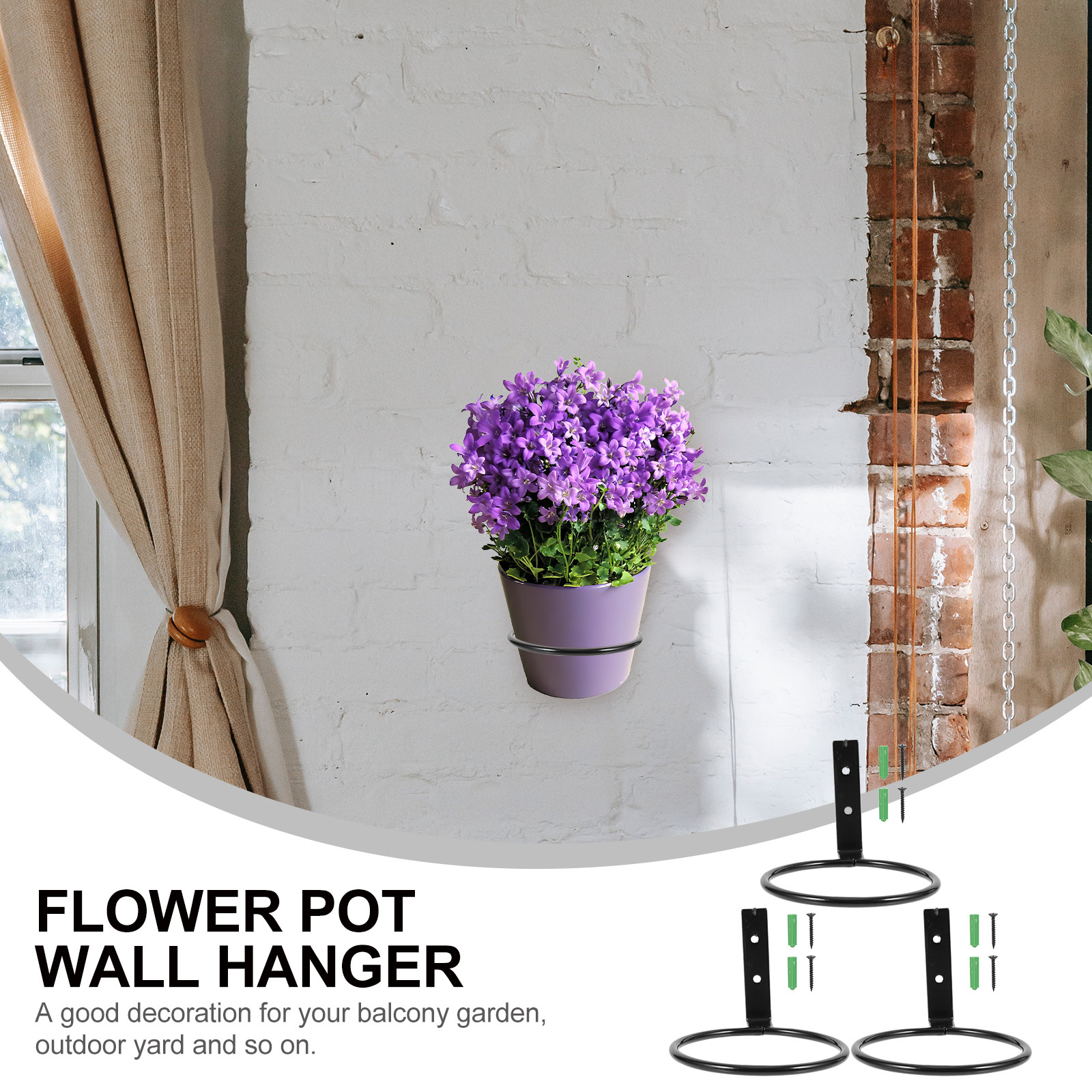 3Pcs Wall-Mounted Flowerpot Ra - Bonsai Vertical Garden avaliação e preço