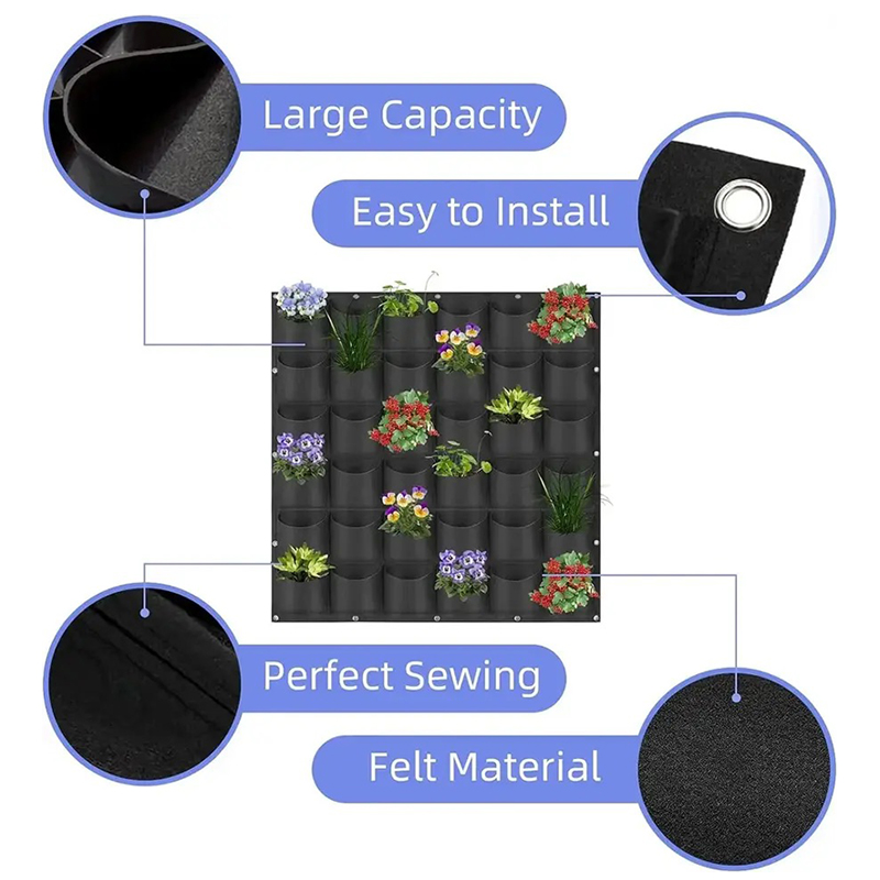 Wall Hanging Planting Bag Mult - Bonsai Vertical Garden avaliação e preço