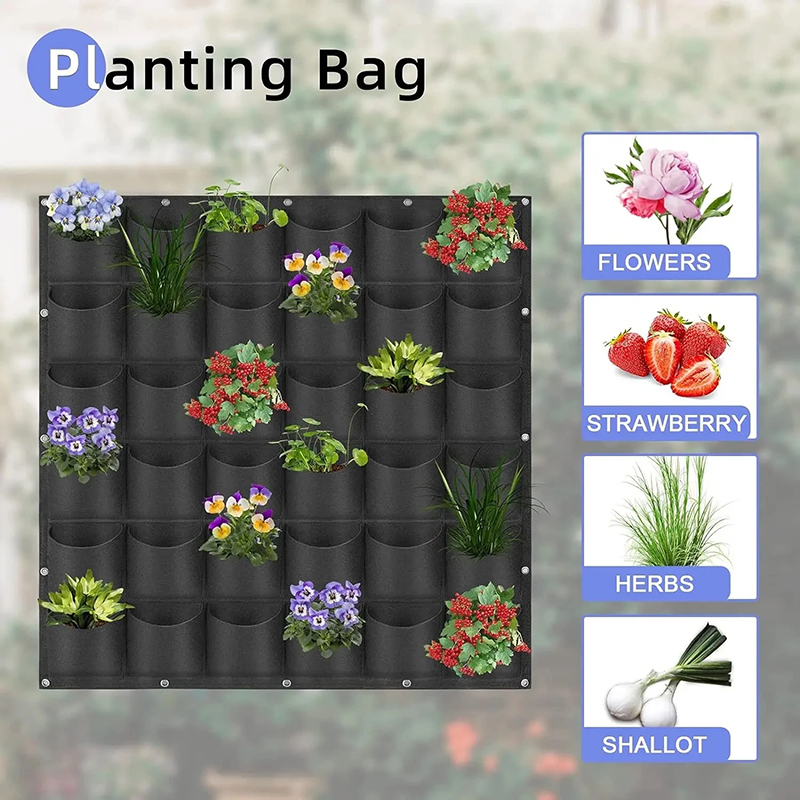 Wall Hanging Planting Bag Mult - Bonsai Vertical Garden avaliação e preço